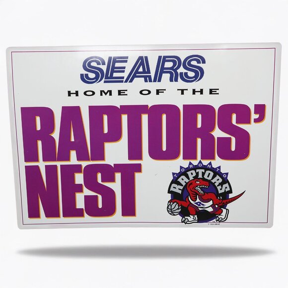 Vintage Toronto Raptors Poster Toronto Sun Sears NBA Basketball Sports 90s - Picture 2 of 7